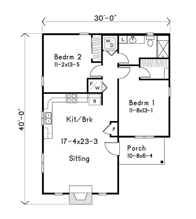 Alpenrose Cottage - Floor Plan