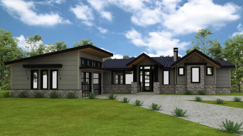 Chilhowee Mountain - Front Rendering